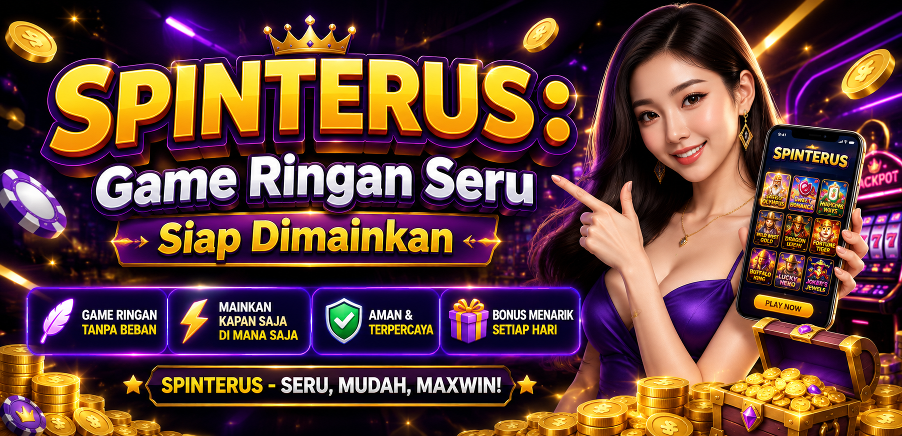 SPINTERUS: Game Ringan Seru Siap Dimainkan
